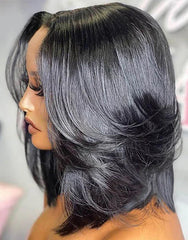 RSW-13 Layered Bob Glueless 7X5 Lace